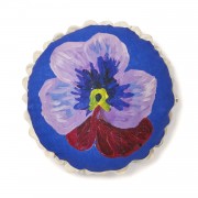 Bonnie and Neil | Cushion Round | Pansy Klein Blue